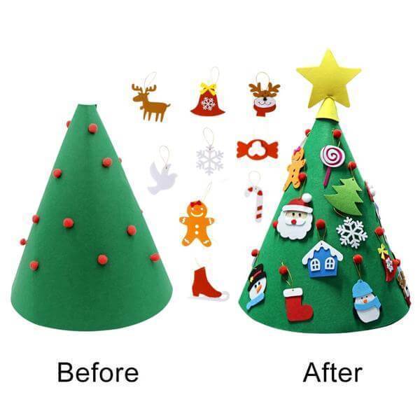 Kids DIY 3D Christmas Tree
