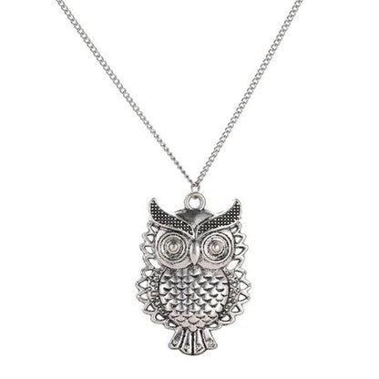 Women Sweater Owl Chain Necklace