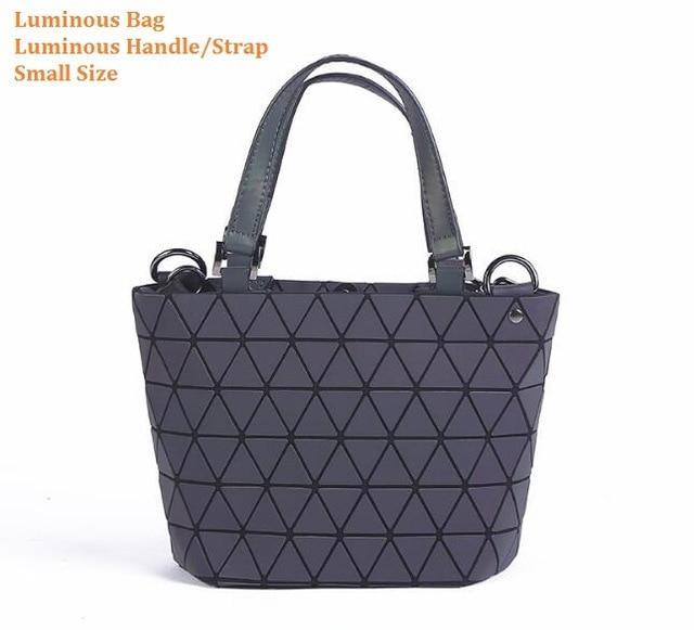 Multiple-Style Glow in Dark Premium Quality Designer Luminous Geometric Shoulder Handbag For Women