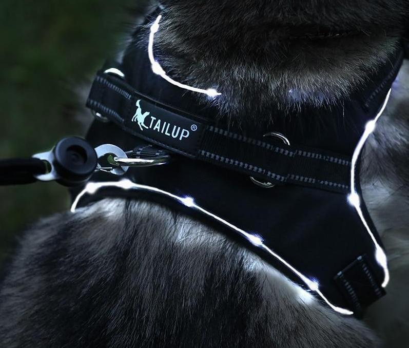 No Pull Dog Harness Vest with LED Lamp