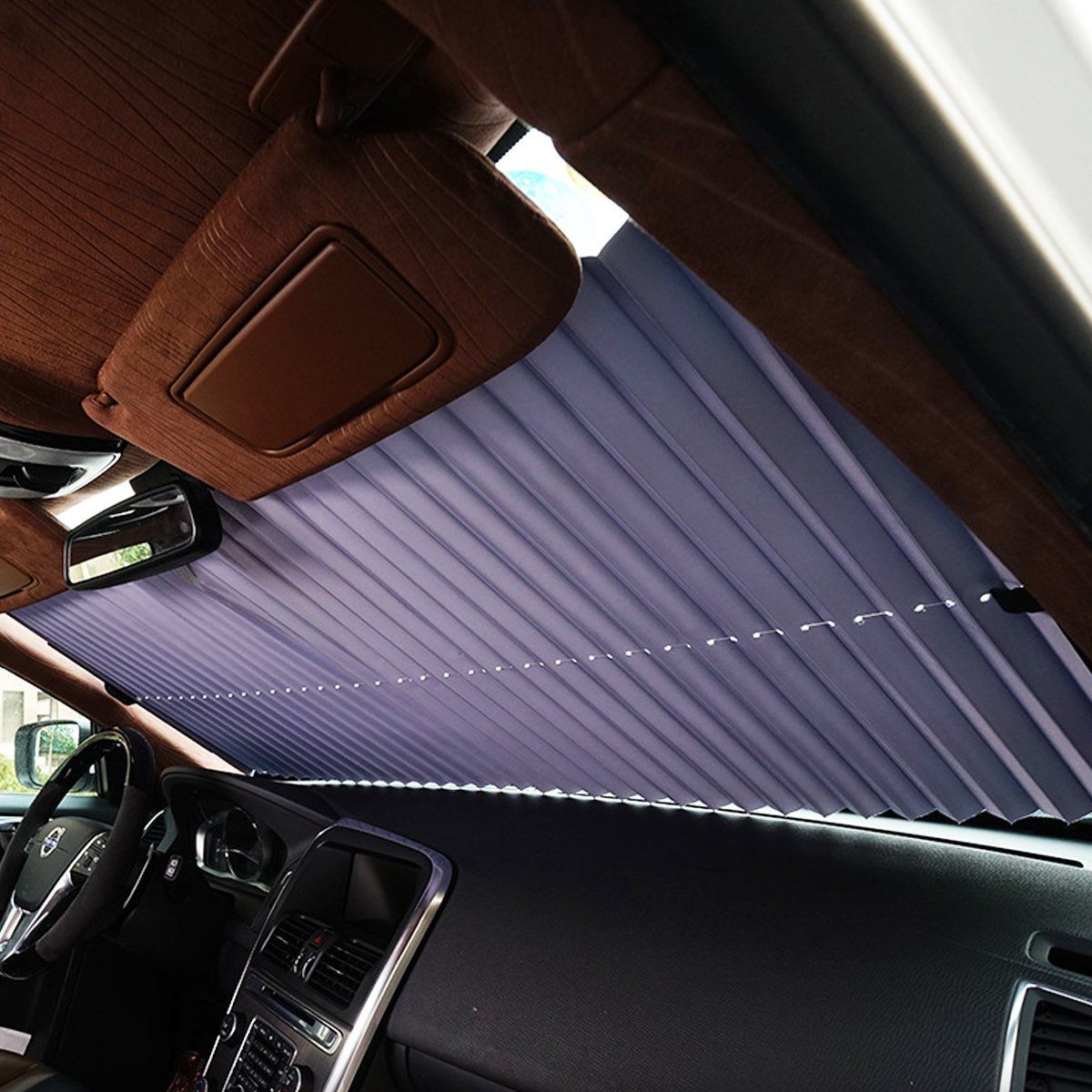 Car Windshield Retractable Sun Shade