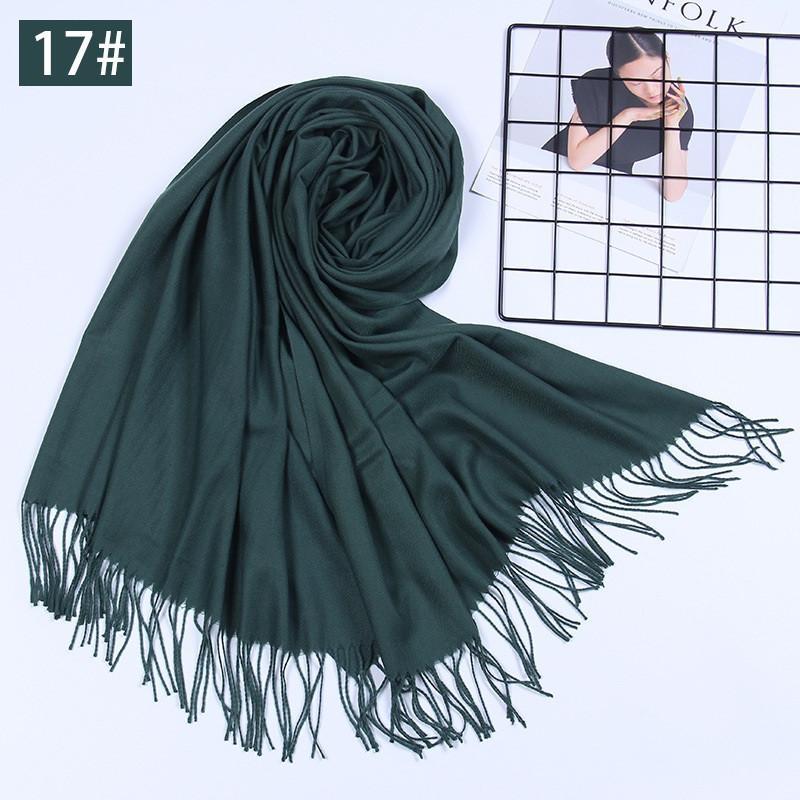 Noble Dark Series Super Soft Warm Scarf with Tassel