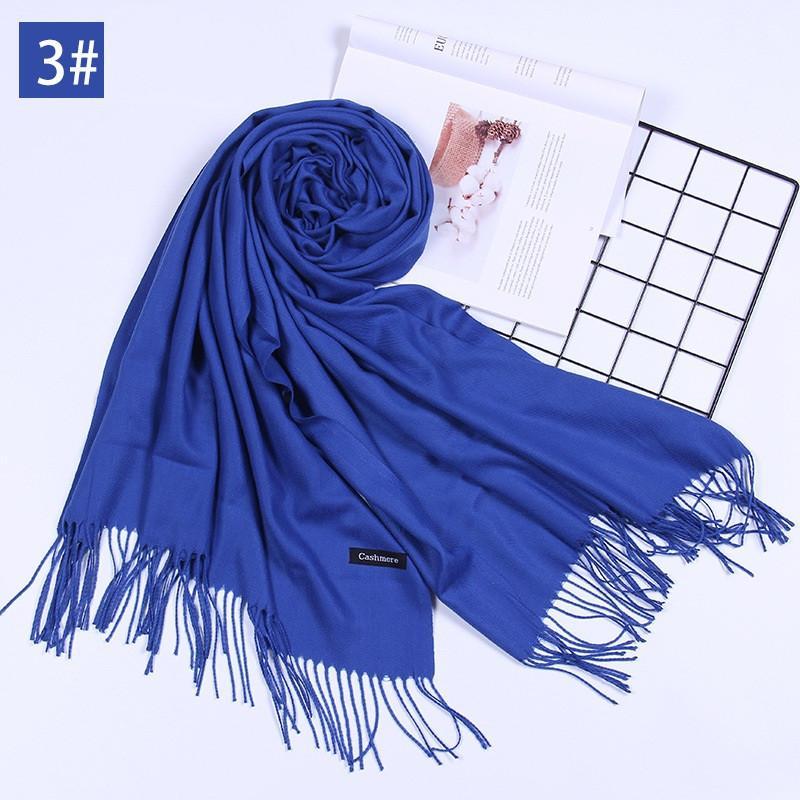 Noble Dark Series Super Soft Warm Scarf with Tassel