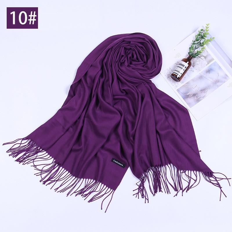 Noble Dark Series Super Soft Warm Scarf with Tassel