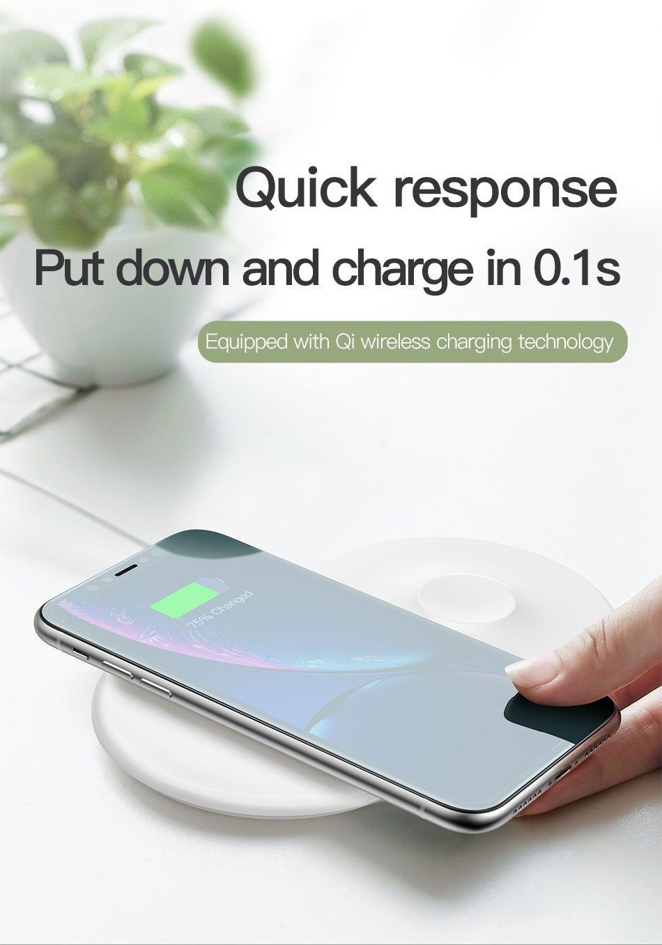 2 in 1 Wireless Charger Pad For Apple Watch iPhone X Xs Max XR Desktop Fast Wireless Charging Charger Born for Apple Fans