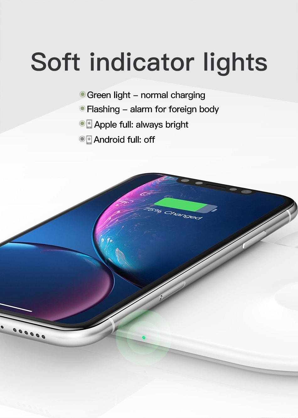 2 in 1 Wireless Charger Pad For Apple Watch iPhone X Xs Max XR Desktop Fast Wireless Charging Charger Born for Apple Fans