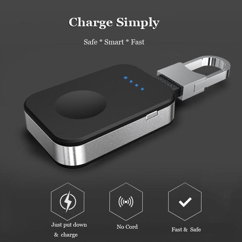 Go-Charge Wireless Smart Watch Power Bank (Compatible W/ Apple Watch 1, 2, 3, & 4)