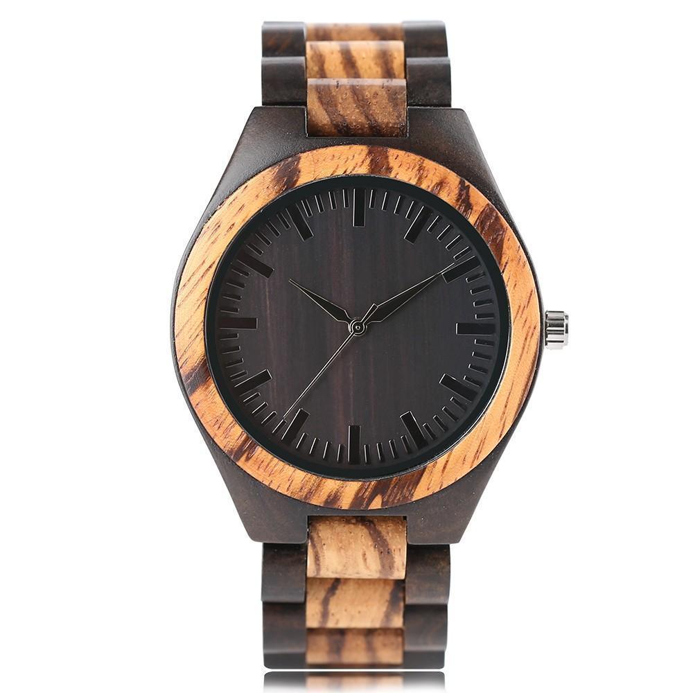 Bamboo Wooden Watch -  Natural Wood Bracelet, Quartz