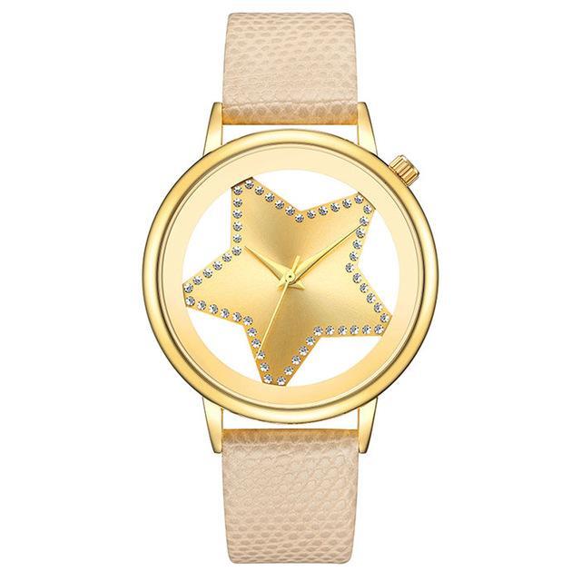 Shining Star Glory Hollow Luxury Designer Women Watch