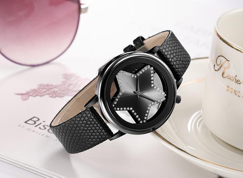 Shining Star Glory Hollow Luxury Designer Women Watch