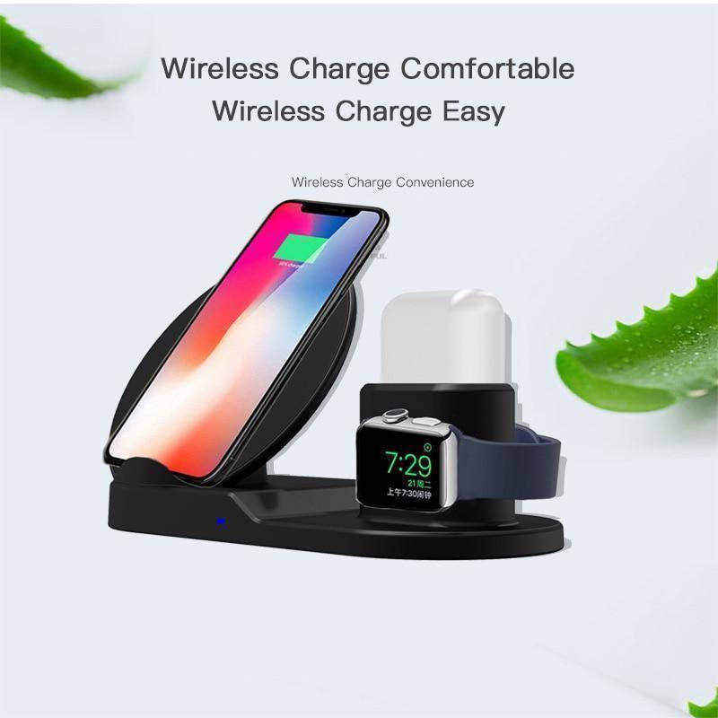 Fast Charge Wireless Charger For iPhone 3 In 1 Dock Station For Apple Watch Series 1 2 3 Airpods