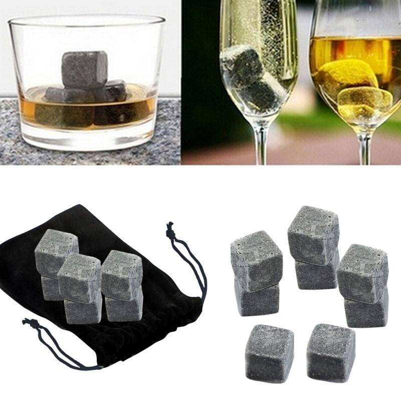 Whisky Ice Stones With Velvet Pouch