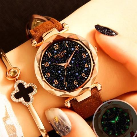 Multiple Colors Galaxy Star Designer Women's Bracelet Watch