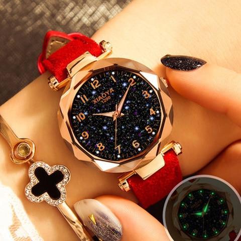 Multiple Colors Galaxy Star Designer Women's Bracelet Watch