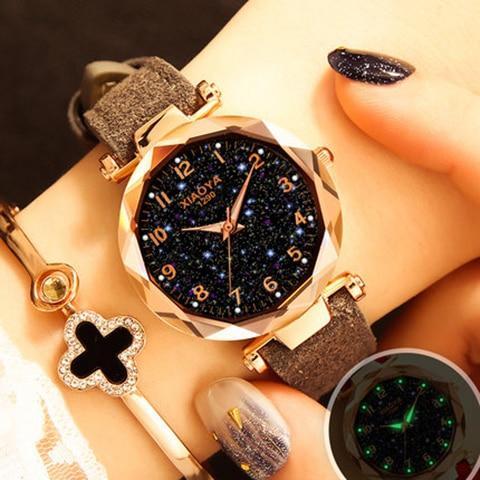 Multiple Colors Galaxy Star Designer Women's Bracelet Watch