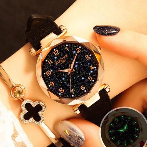 Multiple Colors Galaxy Star Designer Women's Bracelet Watch