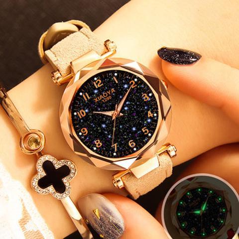 Multiple Colors Galaxy Star Designer Women's Bracelet Watch