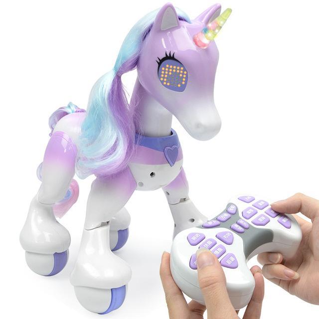 Interactive Robot Unicorn Toy – Rechargeable Programmable Touch Sound Pet for Kids