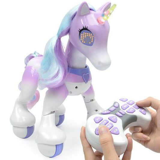 Interactive Robot Unicorn Toy – Rechargeable Programmable Touch Sound Pet for Kids