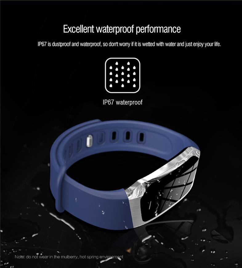 Fitband Smart Watch Waterproof Blood Pressure Oxygen Heart Rate Monitor Sport Bracelet