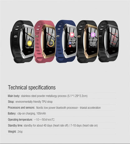 Fitband Smart Watch Waterproof Blood Pressure Oxygen Heart Rate Monitor Sport Bracelet