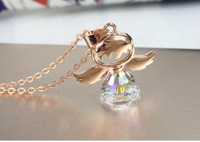 Guardian Angel Crystal Necklace