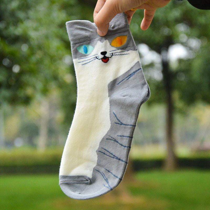 Hot Cartoon Animal Stripped Cotton Socks