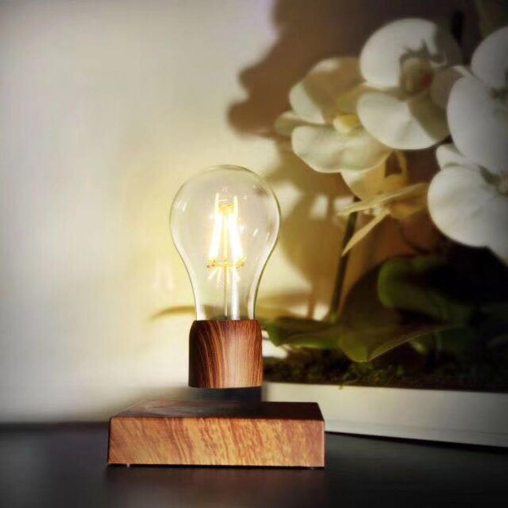 Original Magnetic Levitating Desk Lamp with Wooden Base