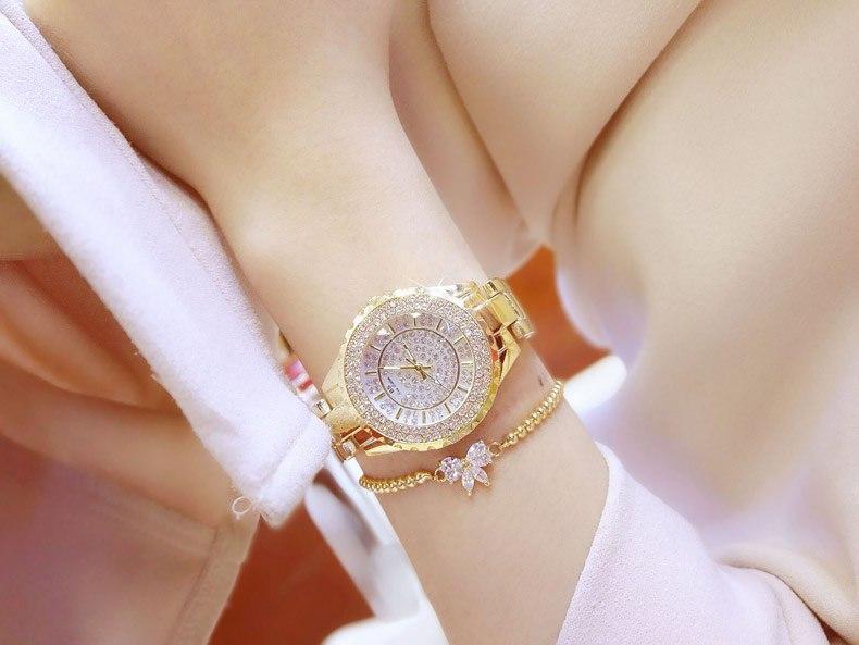 Montre Fashion Designer Luxury Diamond Silver Women Watch