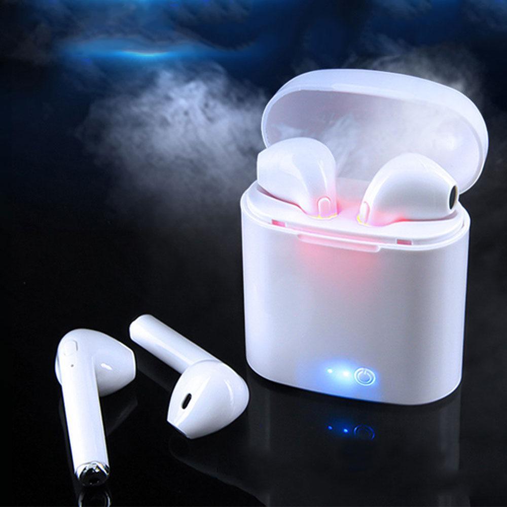 Wireless Headset Bluetooth Earpieces Twin Earphone With Charging Box For All Phones