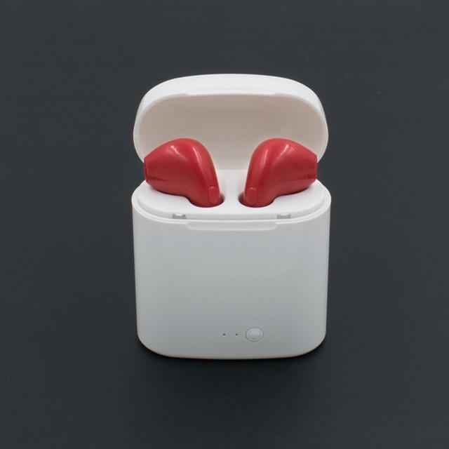 Wireless Headset Bluetooth Earpieces Twin Earphone With Charging Box For All Phones