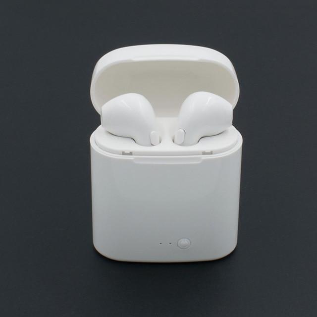 Wireless Headset Bluetooth Earpieces Twin Earphone With Charging Box For All Phones