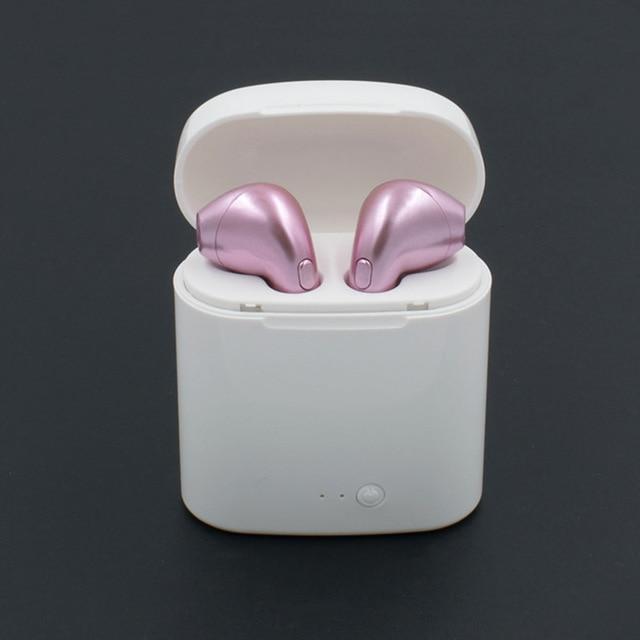 Wireless Headset Bluetooth Earpieces Twin Earphone With Charging Box For All Phones