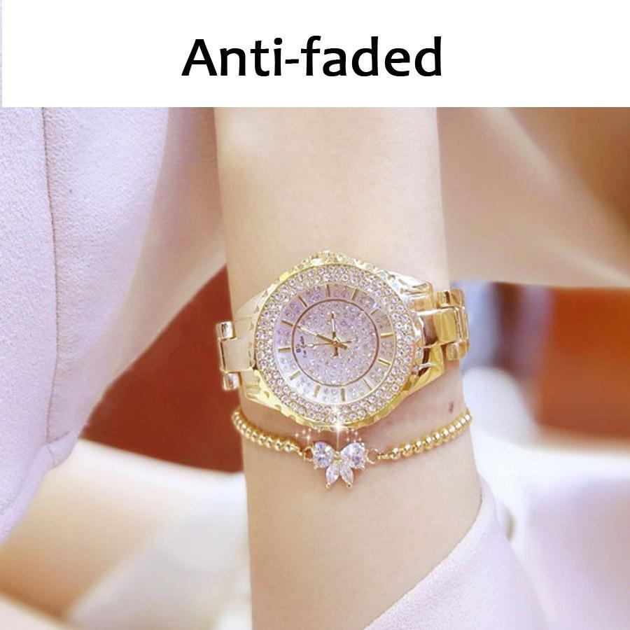 Montre Fashion Designer Luxury Diamond Silver Women Watch