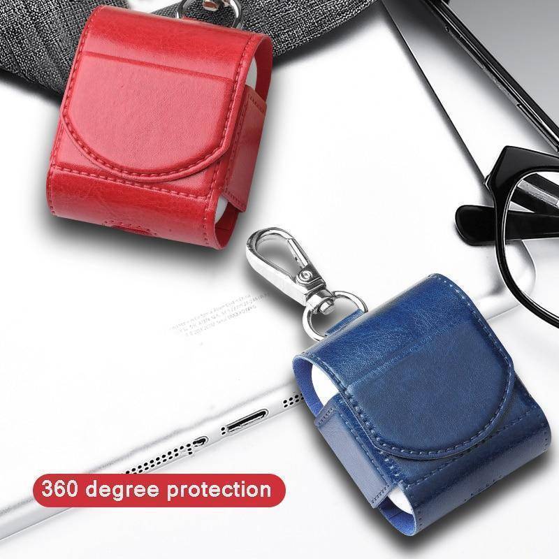 Apple Airpods Vegan Leather Case Shockproof Cover