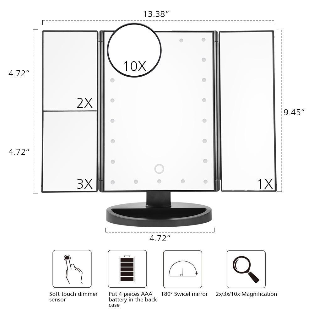 Magnifying Vanity Mirror with Lights