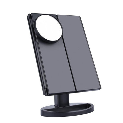22 LED Lighted Makeup Mirror - Desktop Touch Screen Make Up Mirror
