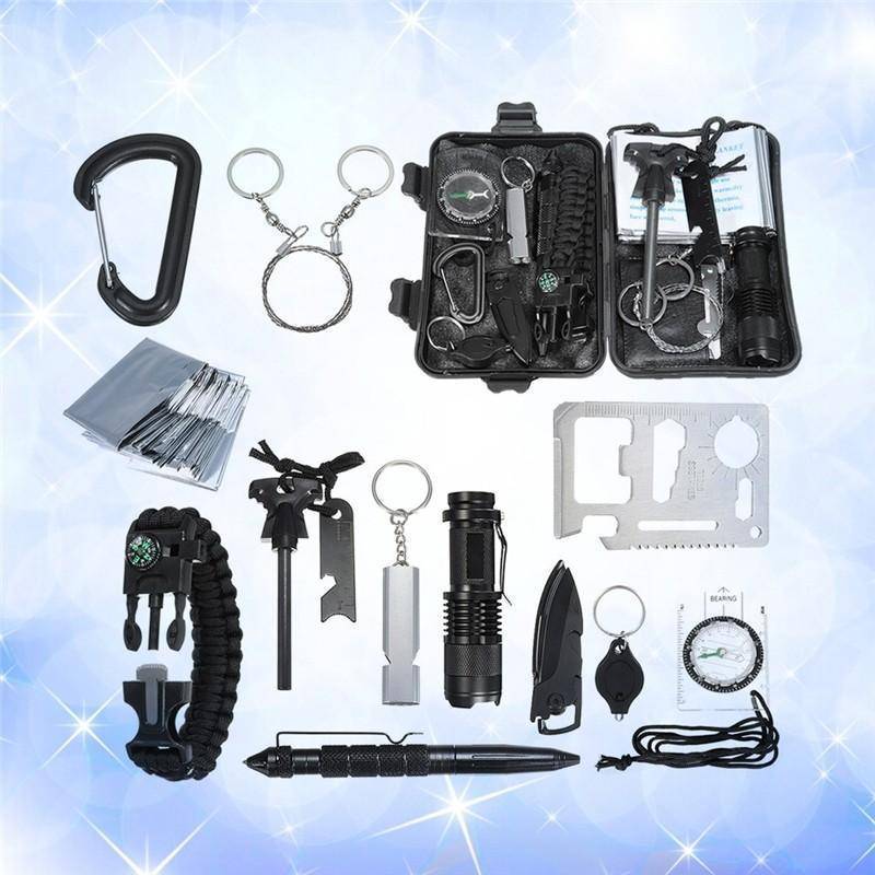 13 in 1 Outdoor Emergency Survival Kit Survival Gear