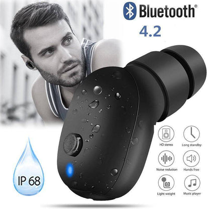 Waterproof Wireless Bluetooth Mini Sports Headphones In-Ear Earbud Earphones Earpiece for iPhone Samsung Android