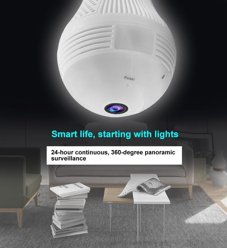 360 Degree Video Camera Panorama Bulb With Hotspot Wireless WiFi