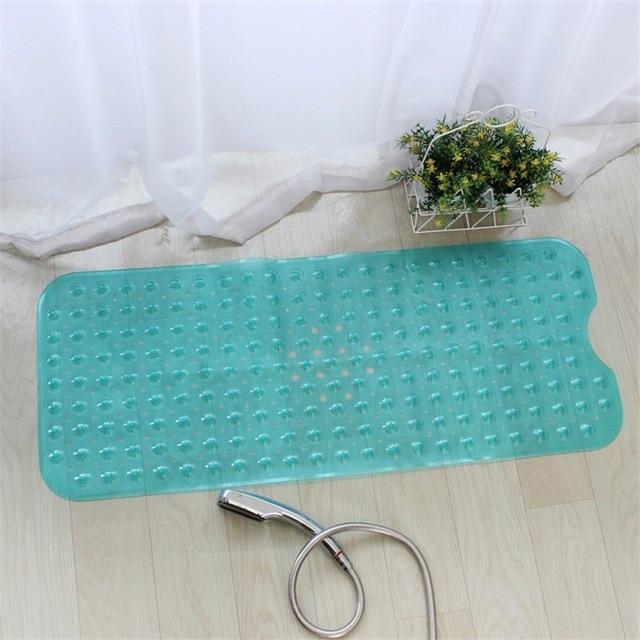 Anti-skid Bath Mat Soft Bathroom Massage Mat Suction Cup Non-slip Bathtub Carpet