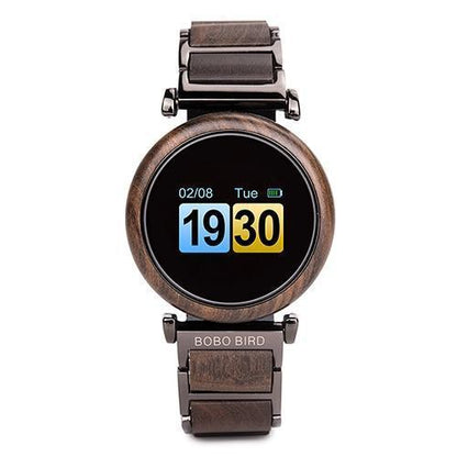 Touch Screen Wooden Watch For Men and Women in Wood Gift Box