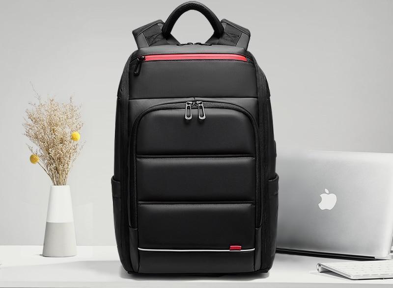 15.6 Inch Laptop Travel Backpack Water Repellent Functional Rucksack With USB Charging Port