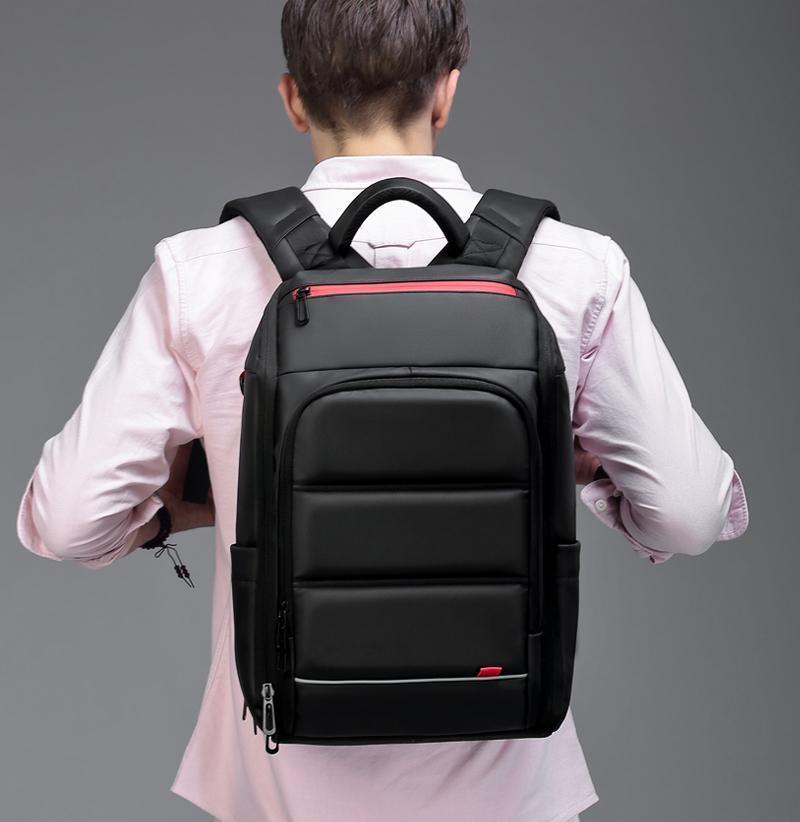 15.6 Inch Laptop Travel Backpack Water Repellent Functional Rucksack With USB Charging Port