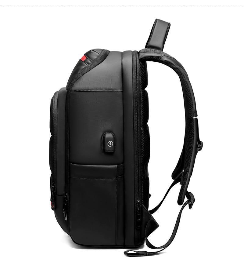 15.6 Inch Laptop Travel Backpack Water Repellent Functional Rucksack With USB Charging Port