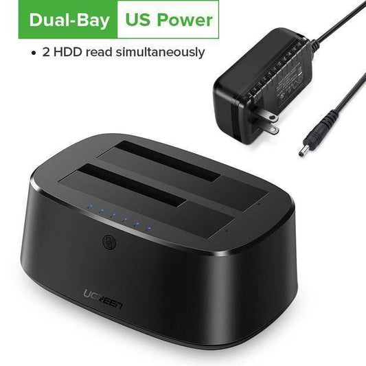 HDD Docking Station SATA to USB 3.0 for 2.5 and 3.5 SSD Hard Drive Enclosure