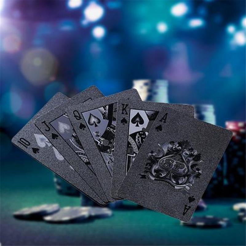 24K Black Diamond Playing Cards