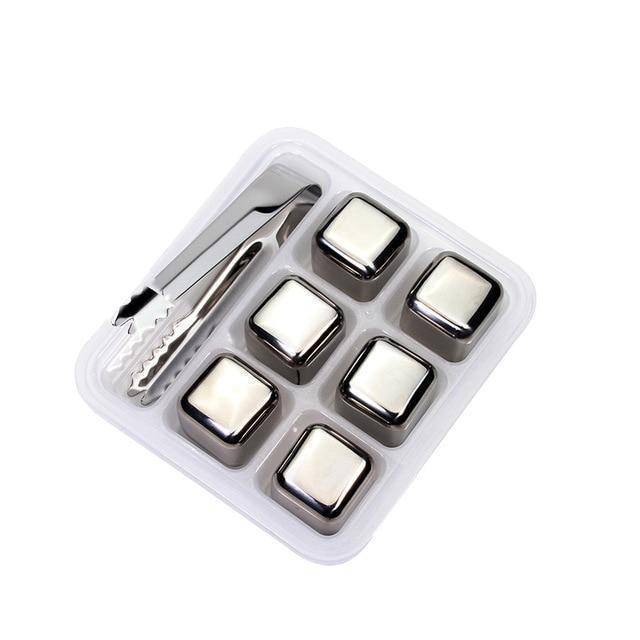 Stainless Steel Ice Cubes - Reusable Chilling Stones and Beer Coolers