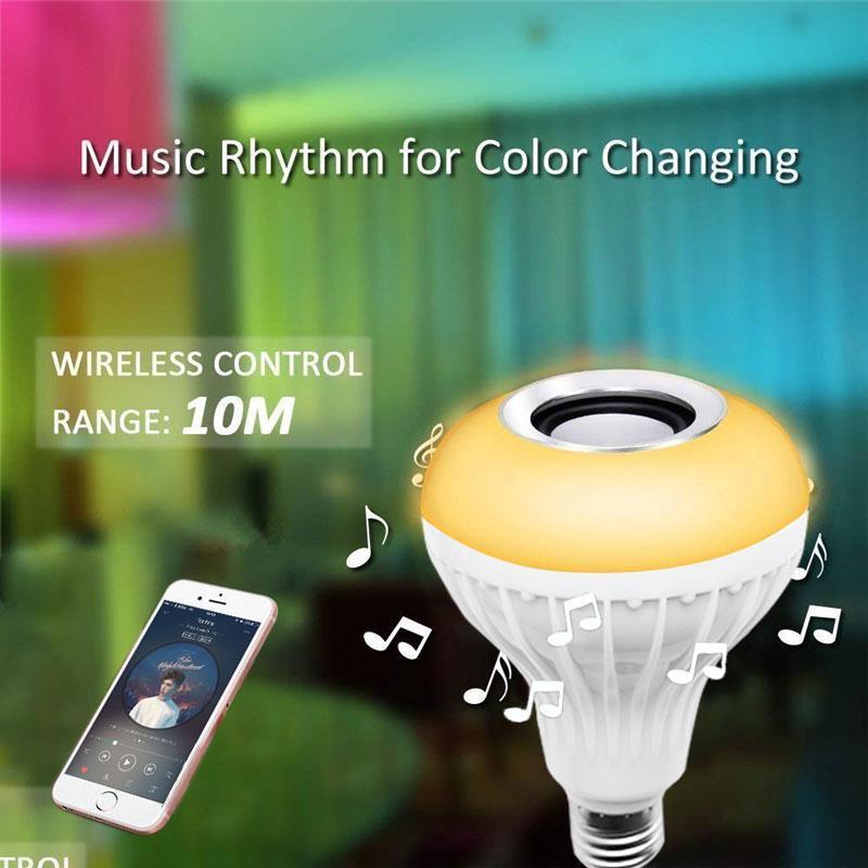 LED Light Bulb Speaker Wireless Bluetooth Control