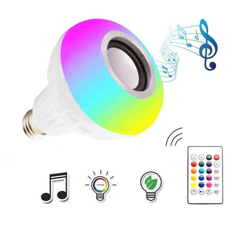 LED Light Bulb Speaker Wireless Bluetooth Control